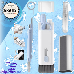🧼✨ Kit de Limpieza 7 en 1 – Para Auriculares, Teclados y Más 🚀