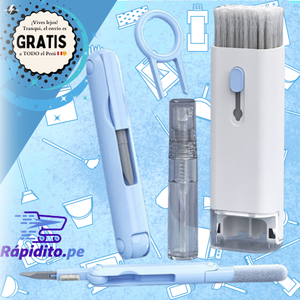 🧼✨ Kit de Limpieza 7 en 1 – Para Auriculares, Teclados y Más 🚀