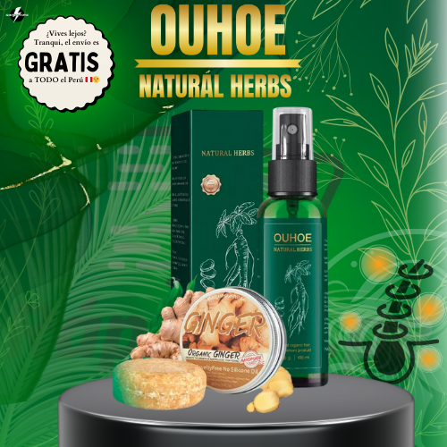 💆♀️ OUHOE Suero Capilar con Minoxidil 4% – Crecimiento y Fortalecimiento 🚀